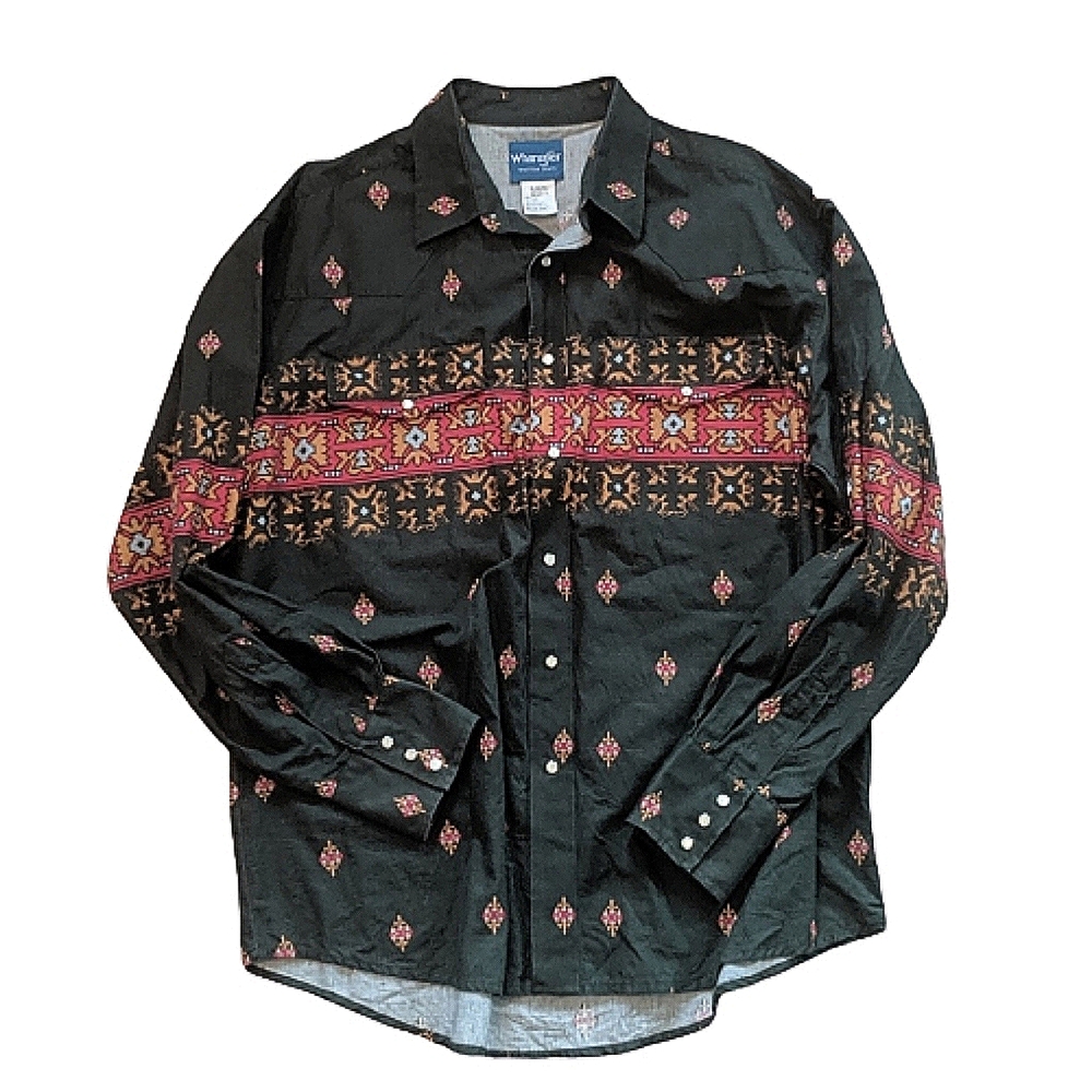 Wrangler Pearl snap button-up long-sleeve shirt XL